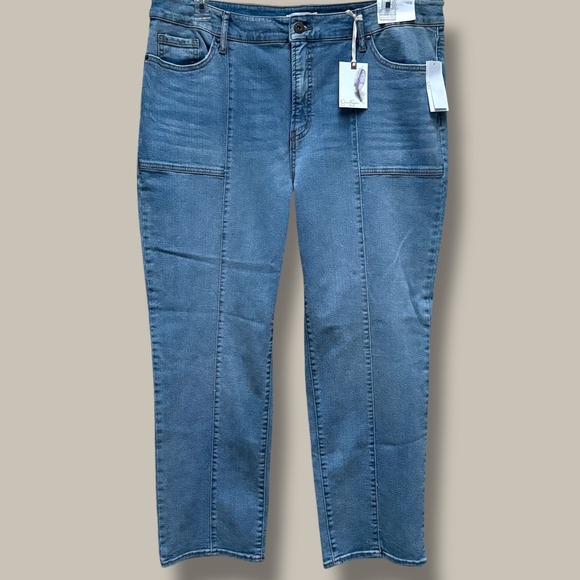 Jessica Simpson Awakening Light Wash High Rise Straight Boot Jeans Womens 18W - Picture 1 of 8